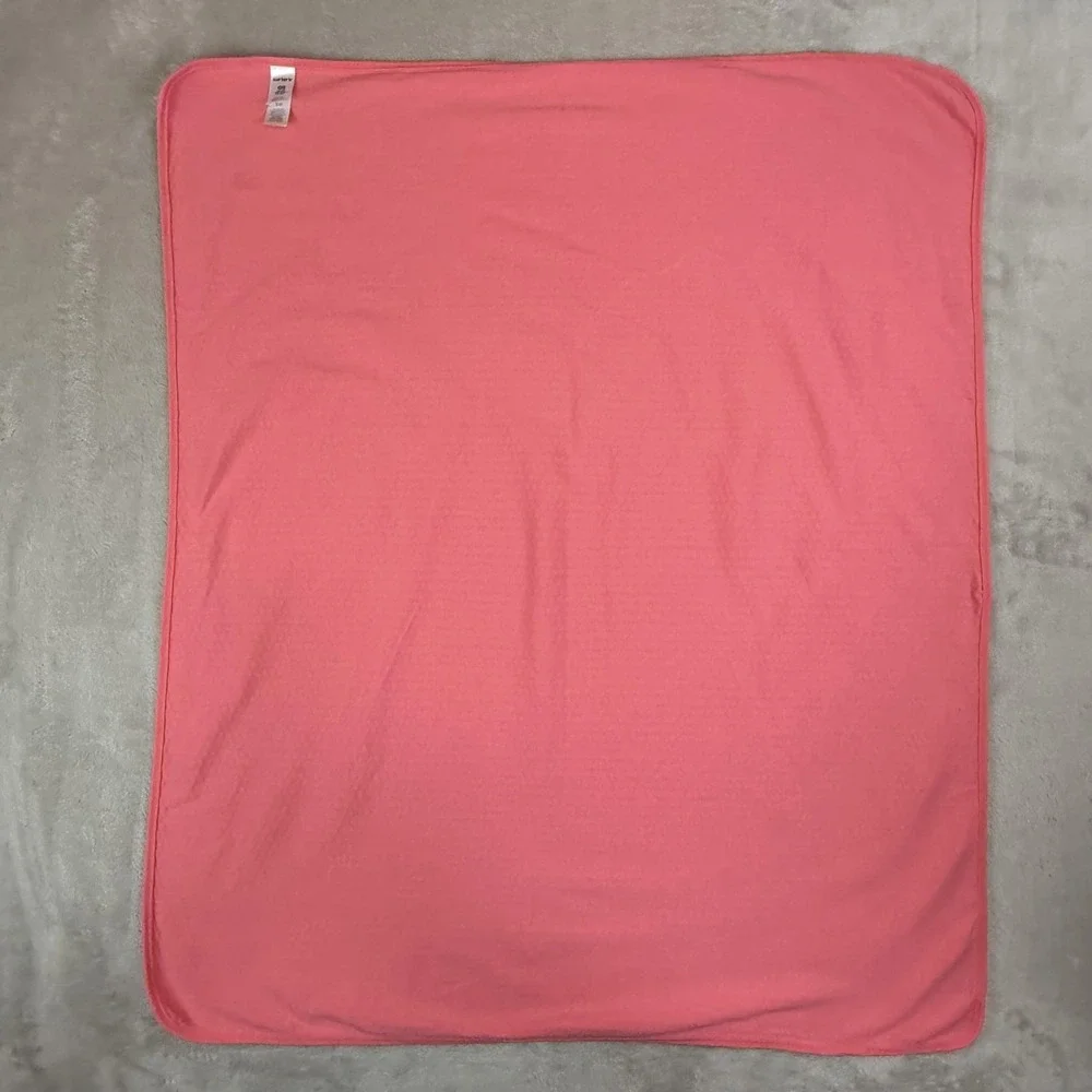 Carter's Pink Daisy Baby Girl Receiving Blanket Cotton Floral Reversible Swaddle